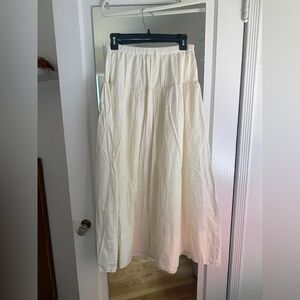 Maeve Cream Maxi Skirt